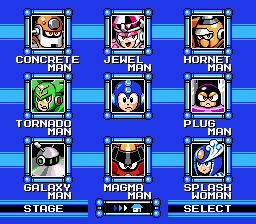 Mega Man 9 Stage Select