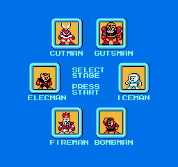 Mega Man Stage Select Screen