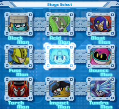 Mega Man 11 Boss Select Screen