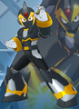 Shadow Armor X in Mega Man X DiVE.