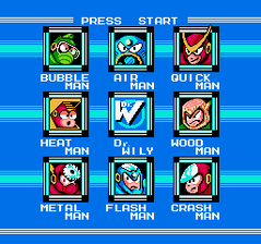 Mega Man 2 Boss Select Screen