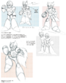 Concept art from Mega Man X Official Complete Works.