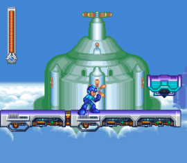 Tengu Man Stage from Mega Man & Bass