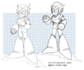 Concept art from Mega Man X Official Complete Works.