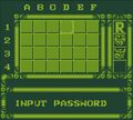 Password Enter Screen with Rush Selected