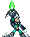 Ultimate Armor X (boss) art in Mega Man X Legacy Collection.