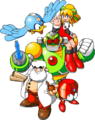 MM8 - Mega Man Family Art.png