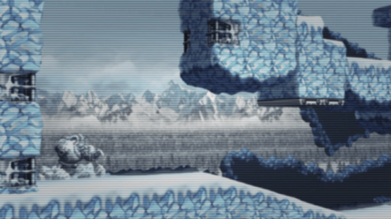 File:MMXD - Snow Base Background.png