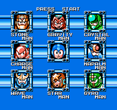 Mega Man 5 Boss Select Screen